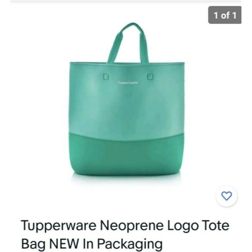 Tupperware Neoprene Logo Tote‎ Bag NEW In Packaging